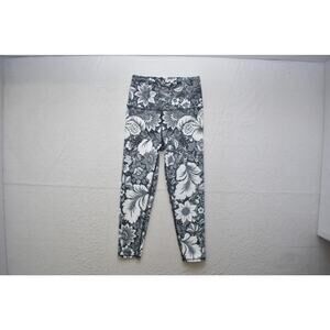 Evolution & Creation Leggings Floral Yoga Capri Pants Womens Size Small